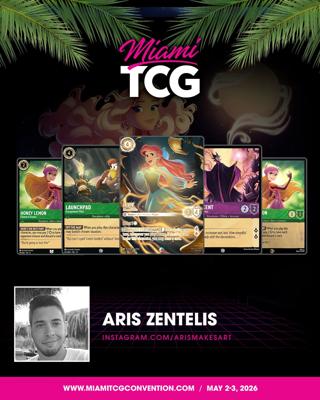Aris Zentelis, Lorcana Illustrator